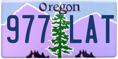 OR license plate 977LAT