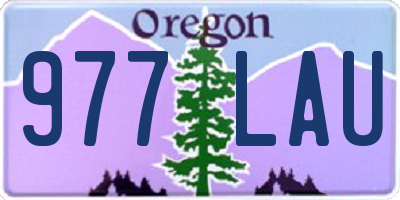 OR license plate 977LAU