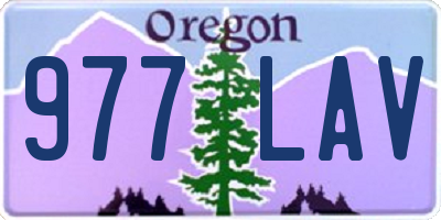 OR license plate 977LAV