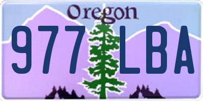 OR license plate 977LBA