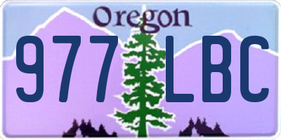 OR license plate 977LBC