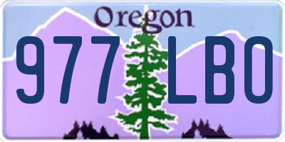 OR license plate 977LBO