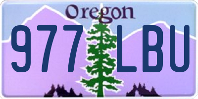 OR license plate 977LBU