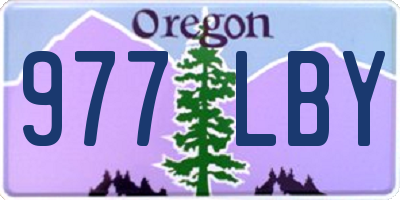 OR license plate 977LBY