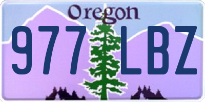OR license plate 977LBZ
