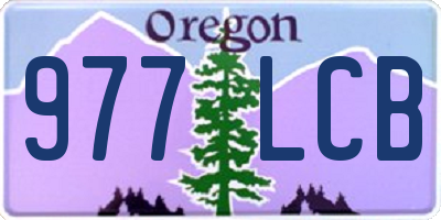 OR license plate 977LCB