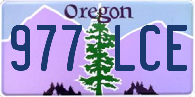OR license plate 977LCE