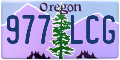 OR license plate 977LCG
