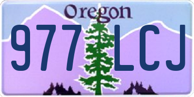 OR license plate 977LCJ