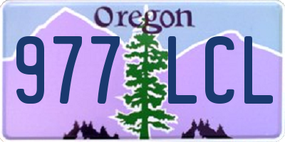 OR license plate 977LCL