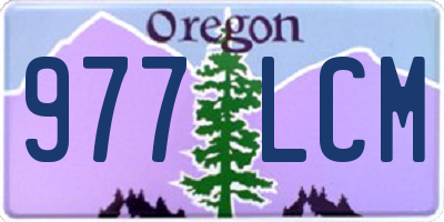 OR license plate 977LCM