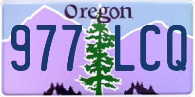 OR license plate 977LCQ
