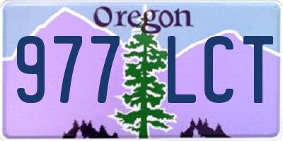 OR license plate 977LCT