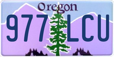 OR license plate 977LCU
