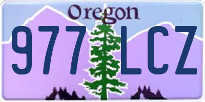 OR license plate 977LCZ