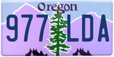 OR license plate 977LDA