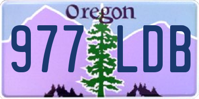 OR license plate 977LDB