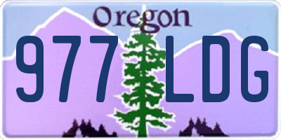 OR license plate 977LDG
