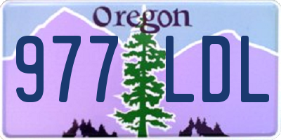 OR license plate 977LDL