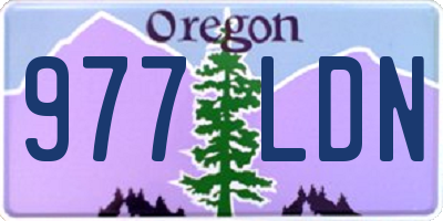 OR license plate 977LDN