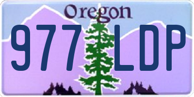 OR license plate 977LDP