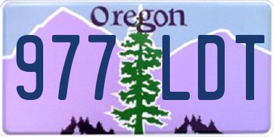 OR license plate 977LDT