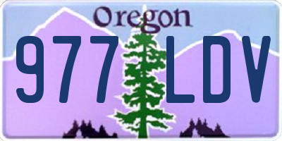 OR license plate 977LDV