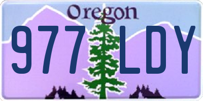 OR license plate 977LDY