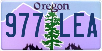 OR license plate 977LEA