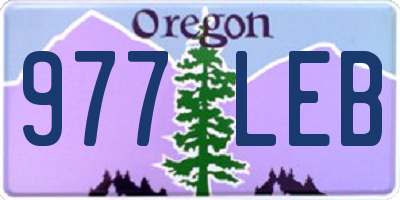 OR license plate 977LEB