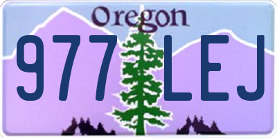 OR license plate 977LEJ