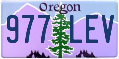 OR license plate 977LEV