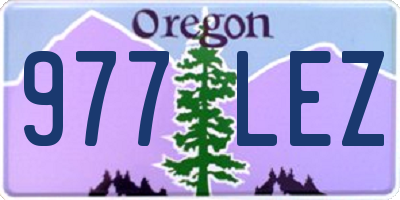OR license plate 977LEZ