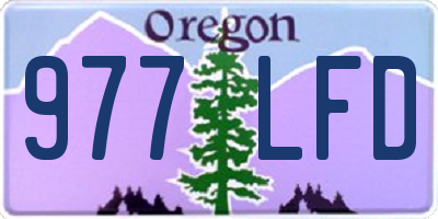 OR license plate 977LFD