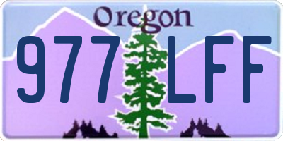 OR license plate 977LFF