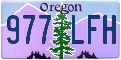 OR license plate 977LFH