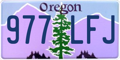 OR license plate 977LFJ