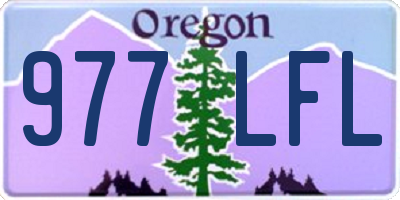 OR license plate 977LFL