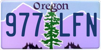 OR license plate 977LFN