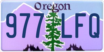OR license plate 977LFQ