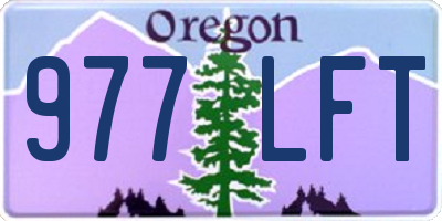 OR license plate 977LFT