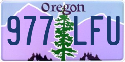 OR license plate 977LFU