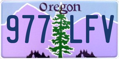 OR license plate 977LFV