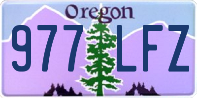 OR license plate 977LFZ