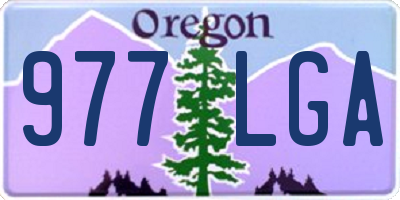 OR license plate 977LGA