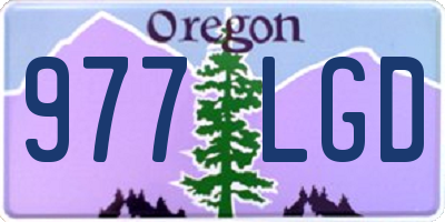 OR license plate 977LGD