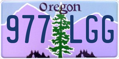 OR license plate 977LGG