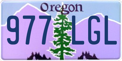 OR license plate 977LGL