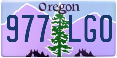 OR license plate 977LGO