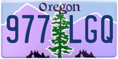 OR license plate 977LGQ